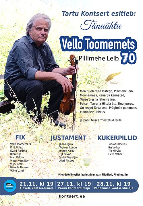 Vello Toomemets 70 "Pillimehe leib"